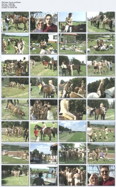 Horseback riding adult and young naturists video [Naturism Archiv]