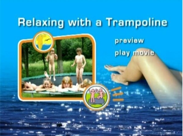 Naturism in nature video - Relaxing with a trampoline [Naturism Archiv]