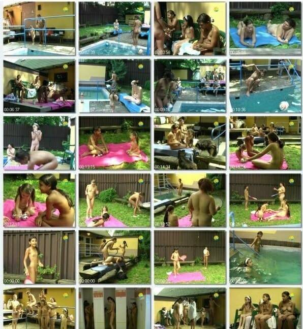 Adults and young nudists in the pool video - Poruba girls afternoon [Naturism Archiv]