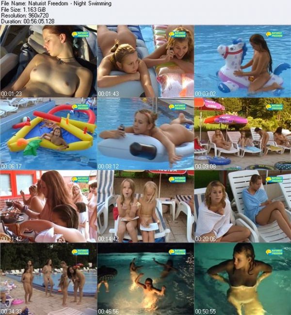 Naked young girls nudists in the outdoor pool video [Naturism Archiv]